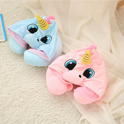 (Best Seller) Hooded Unicorn Neck Pillow Cutie Gifts Store