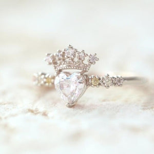 Bridal Engagement Heart Ring
