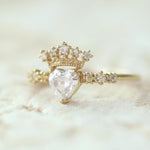 Bridal Engagement Heart Ring