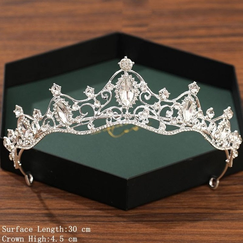 Crown and Tiara Bridal Crystal Rhinestone Rings
