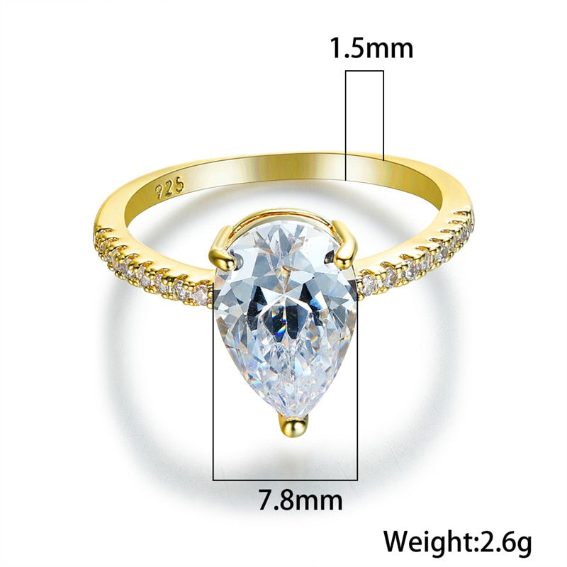  Minimalist Crystal Ring