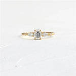 Oval Round Rhinestone Wedding Engagement Slim Ring