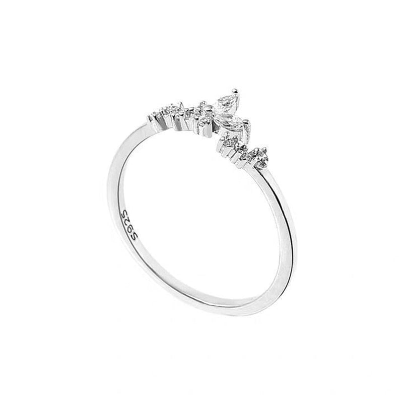 Butterfly 925 Sterling Silver Adjustable Open Ring