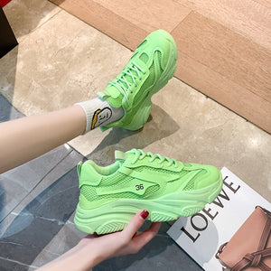 Chunky Sneakers Thick Bottom Platform Vulcanize Shoes