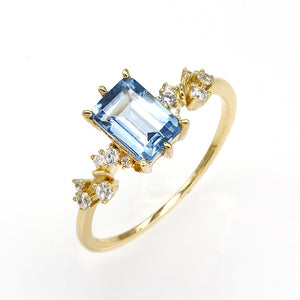 Topaz Sterling Silver Gold-plated Ring