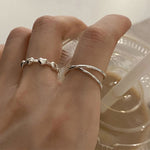 925 sterling silver love thin circle ring