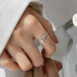 adjustable minimalist engagement ring
