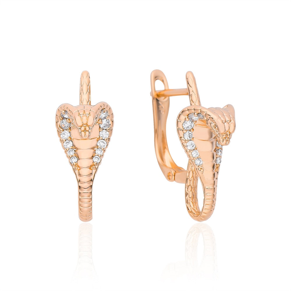 Crystal Cobra Earring