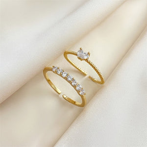 adjustable minimalist engagement ring