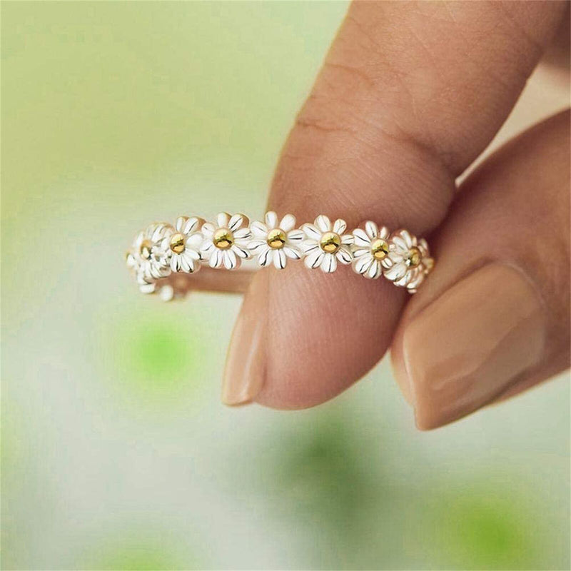 Adjustable Daisy Flower Ring