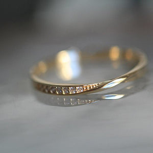Korean Trendy Plated Rose Gold Ring