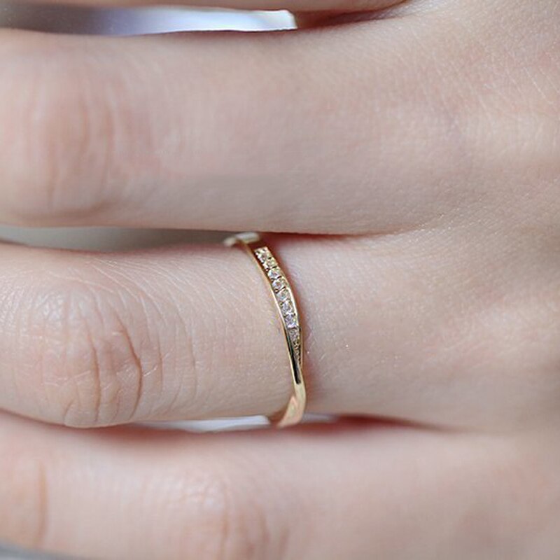 Korean Trendy Plated Rose Gold Ring