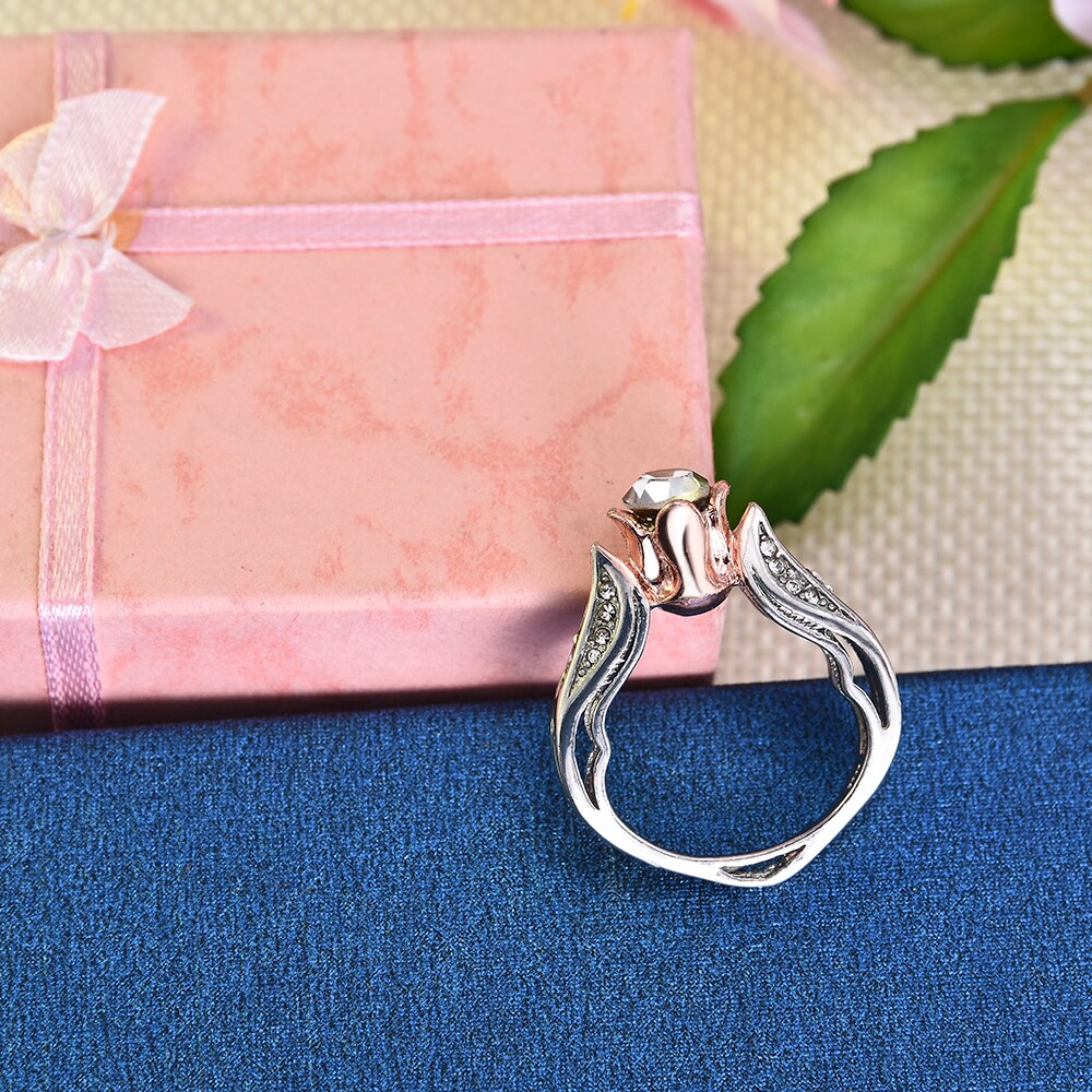Trendy Exquisite Rose Floral Ring
