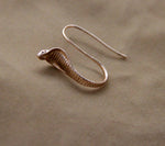 Egyptian Cobra Snake Earrings