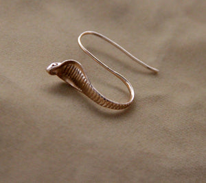 Egyptian Cobra Snake Earrings