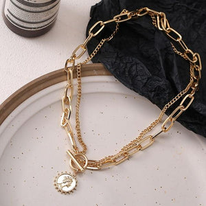 17KM Trendy Gold  Necklace For Women