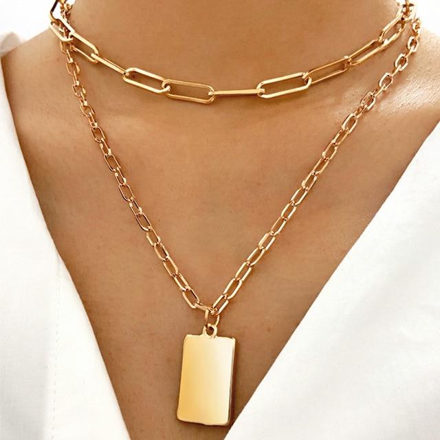 17KM Trendy Gold  Necklace For Women