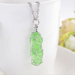 Glowing Groove Crystal Necklace