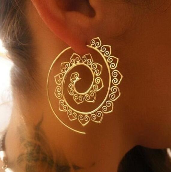 Henna Hoops Earrings