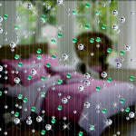 Raining Glass Ball Curtain