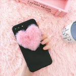 Fluffy Heart Phone Case