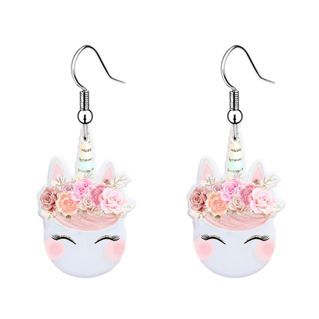 Kawaii Unicorn Earrings