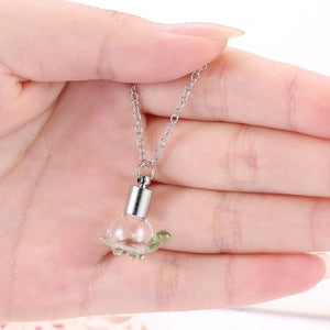 Sea Turtle Dandelion Necklace