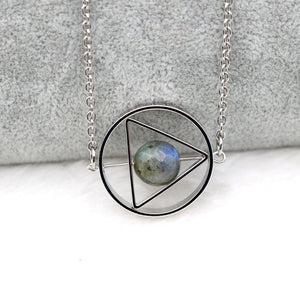 Celestial Moon Stone Necklace