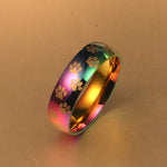 Rainbow Paw Print Ring