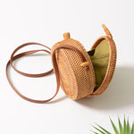 Round Straw Bag  Handmade