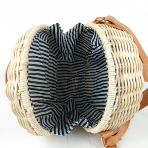 Round Straw Bag  Handmade