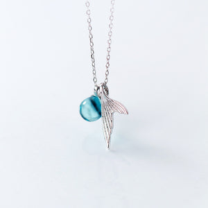 Crystal Mermaid Necklace (925 Sterling Silver)
