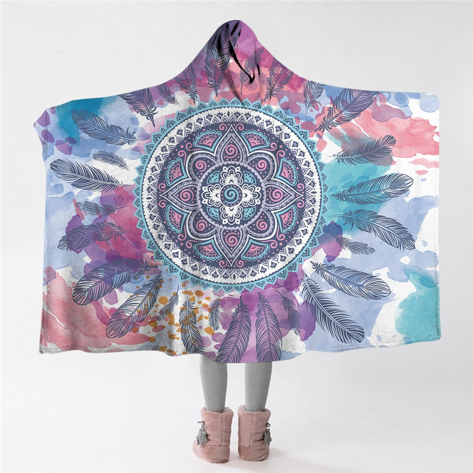 The Psychedelic Hooded Blanket