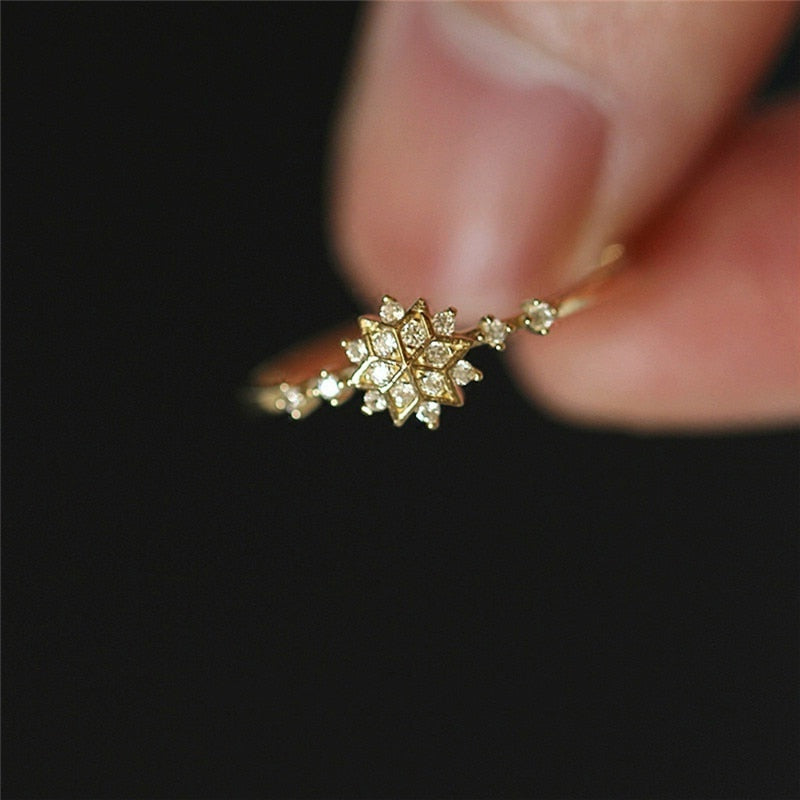 Cute Snowflake Ring
