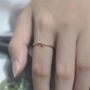 Crystal Simple Ring