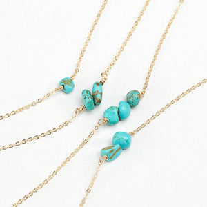 Turquoise Beads Pendant Choker