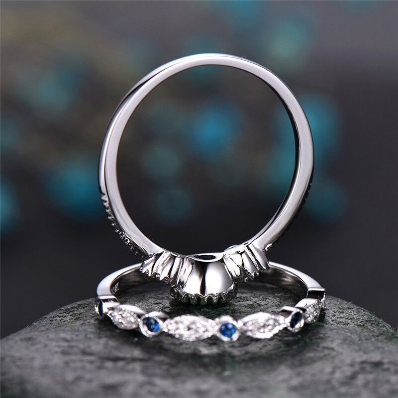 Luxury Crystal Ring 2Pcs/Set