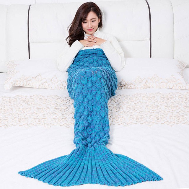 Hanmade Mermaid Snuggle Blanket