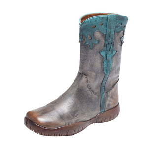 The Cowboy Boho Flat Boots
