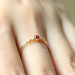 Cute Crystal Engagement Ring