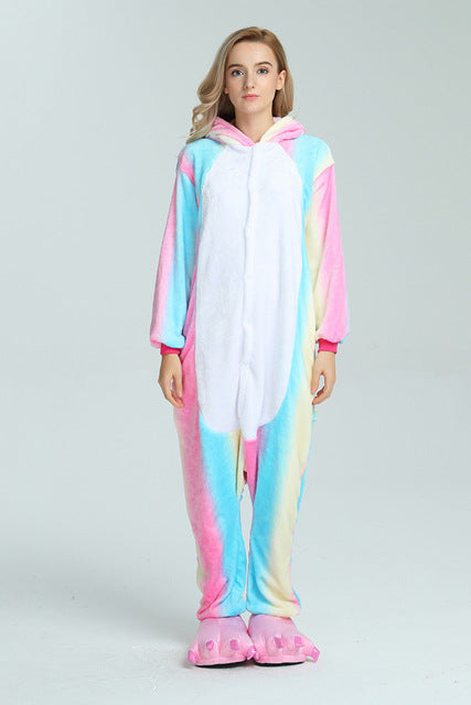 (Best Seller) Fuzzy Unicorn Onesie Pajamas
