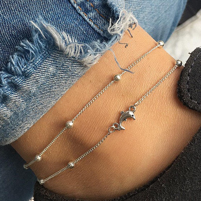 Adorable Dolphin Anklet