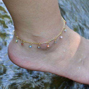 bohemian charm anklet