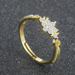 Cute snowflake Engagement ring