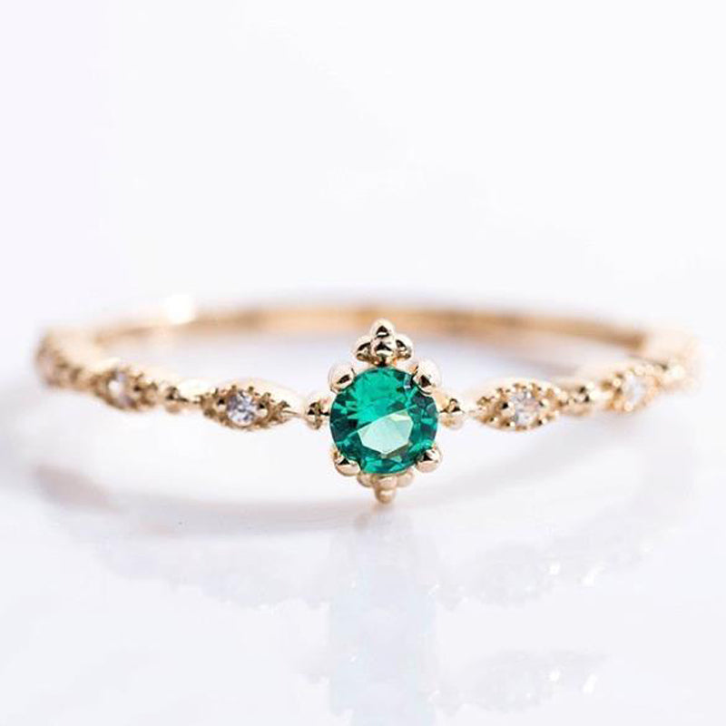 Eastern Elegance Bohemian Emerald Ring