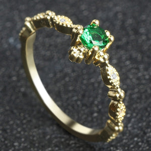 Eastern Elegance Bohemian Emerald Ring